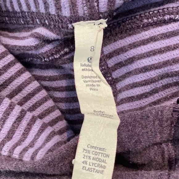 Lululemon In a Cinch Long Sleeve Tee Size 8 Purple - Picture 9 of 15